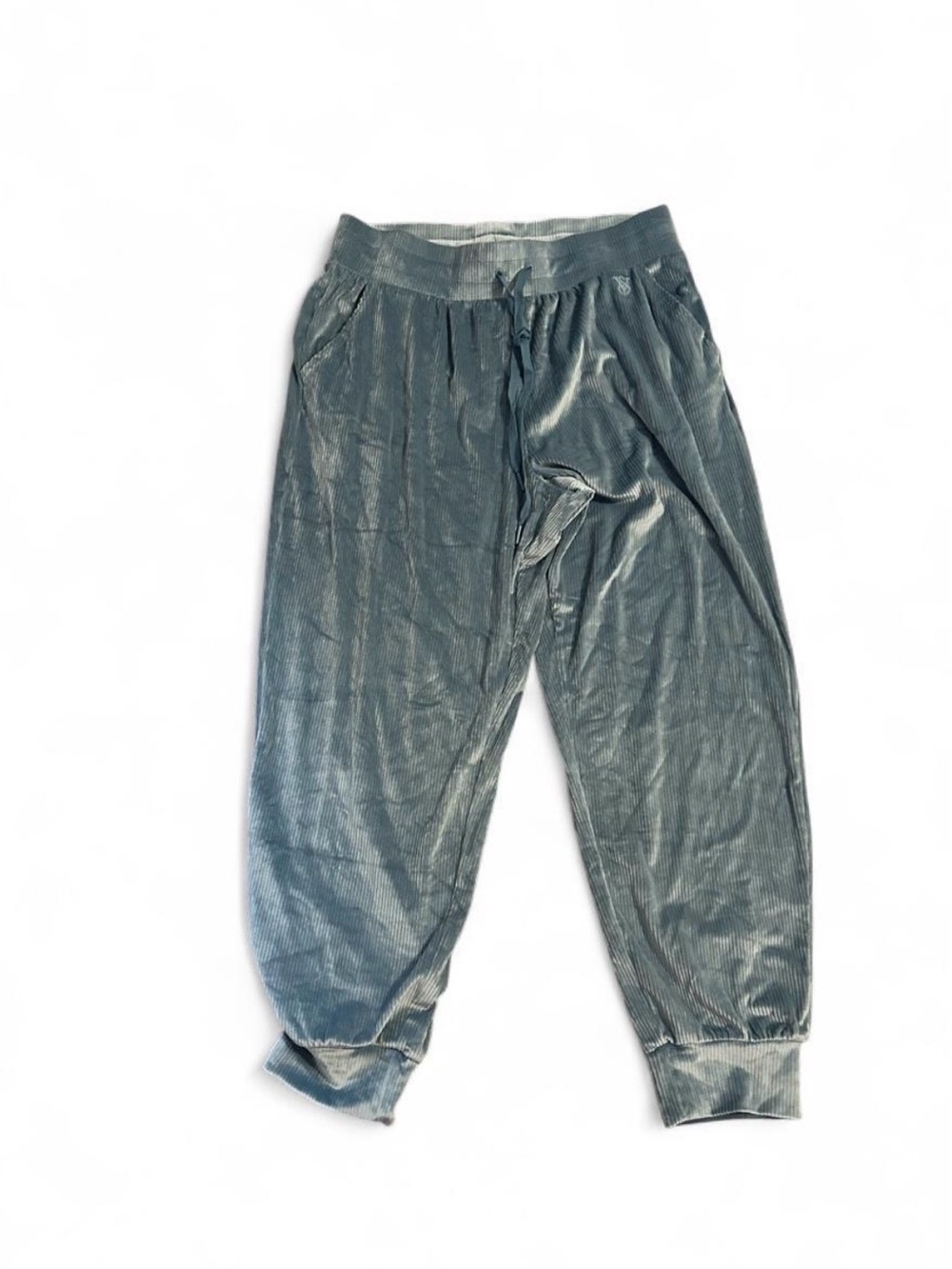 Victoria's Secret Velvet Joggers - Steel Blue